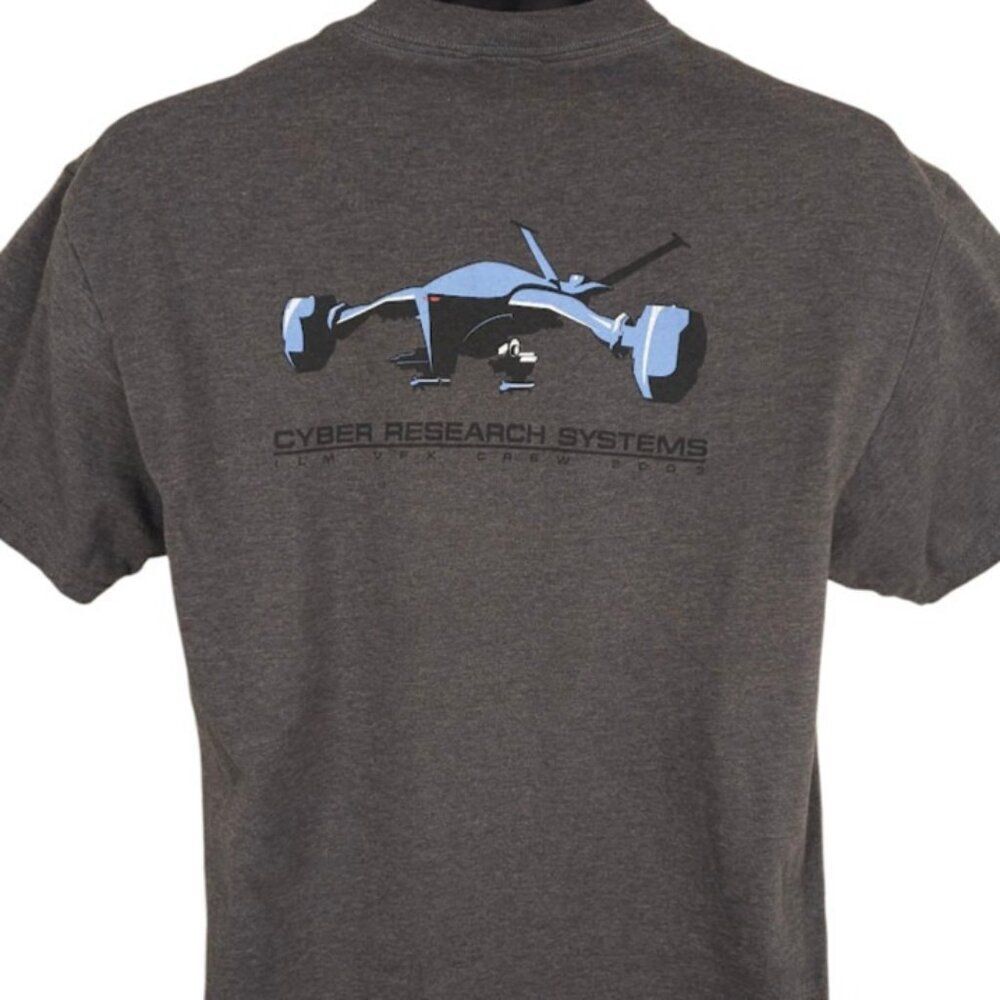 Vintage Terminatorโ3 T Shirt Mens Size Medium Y2K Visual FX Crew Made In USA